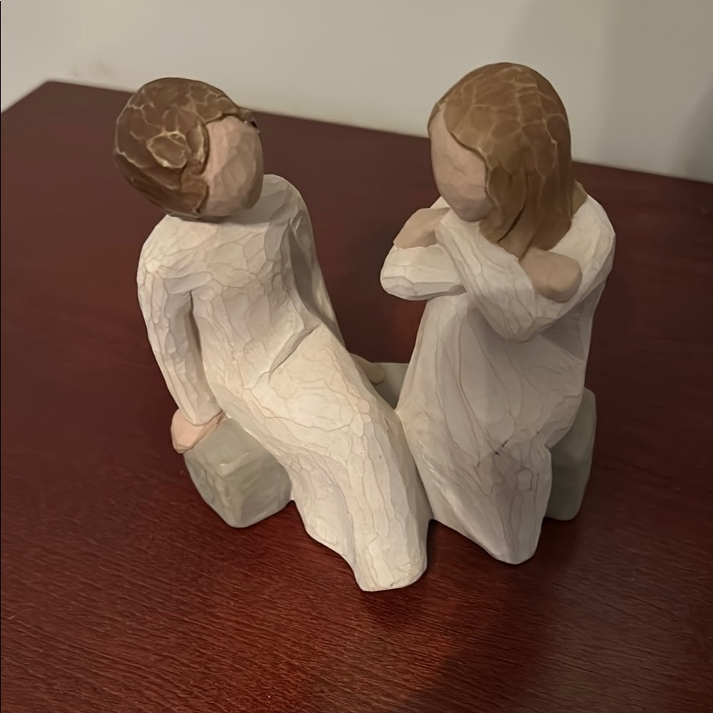 Willow Tree Brown and Cream Sculpture Art
